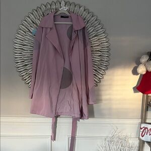 Chic Mauve Women's Trench Coat
